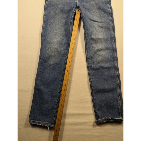 Madewell Jeans Women's Size 24 Stovepipe Fair Trade Stretch Spring crop - Picture 13 of 16